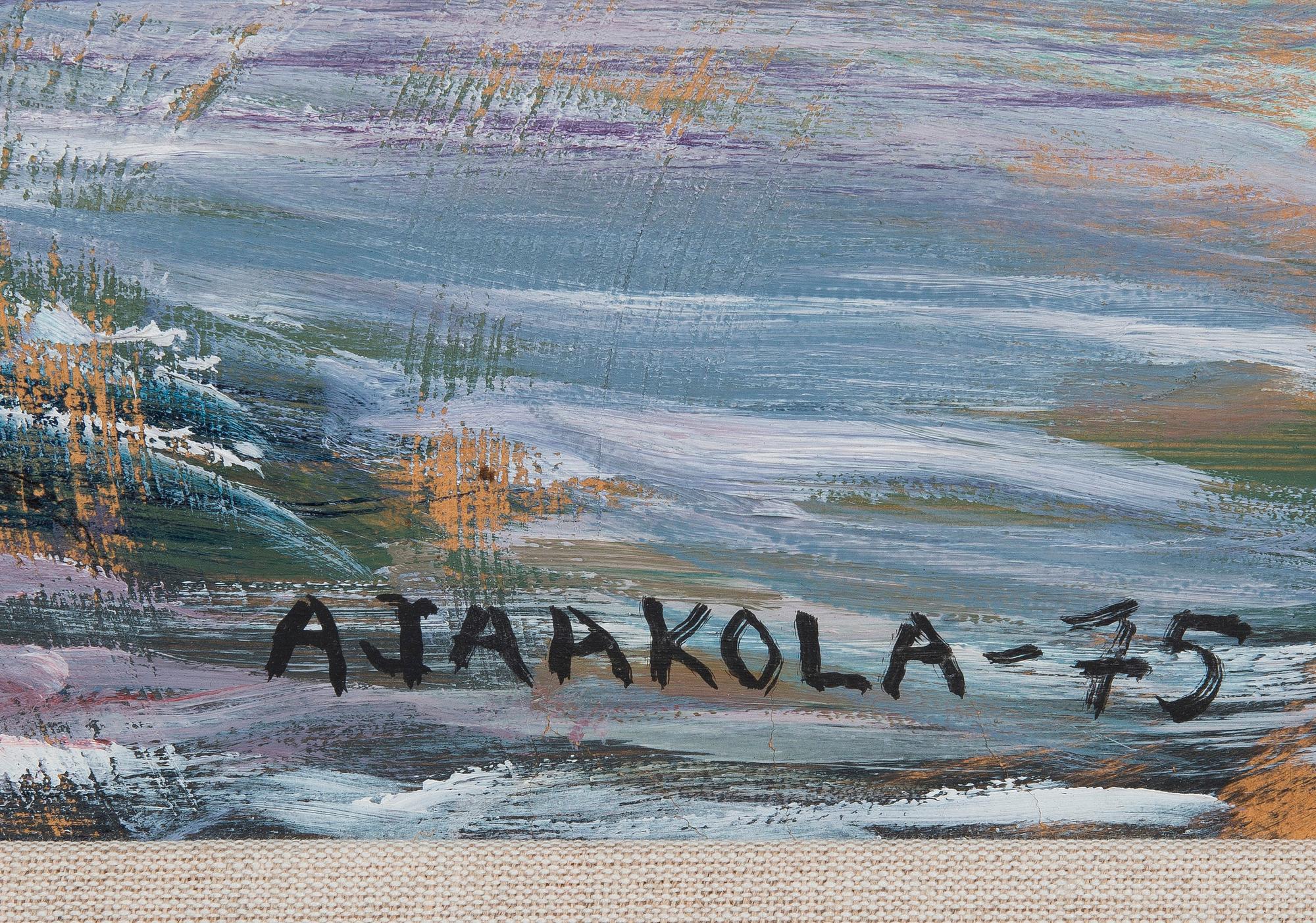 ALPO JAAKOLA, öljy kankaalle, signeerattu ja päivätty -75.