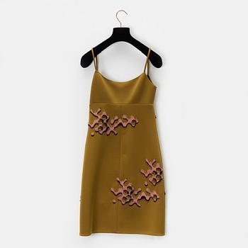 Prada, a dress with embroidery, size 36.