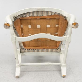 Armchairs, a pair, late Baroque, 18th century.