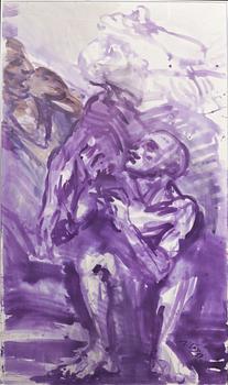 MICHEL VILAGE, gouache/akvarell, signerad och daterad 87.