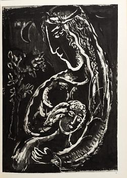 A MARC CHAGALL "Dessins pour la bible" with 24 colour lithographes, Paris 1960.