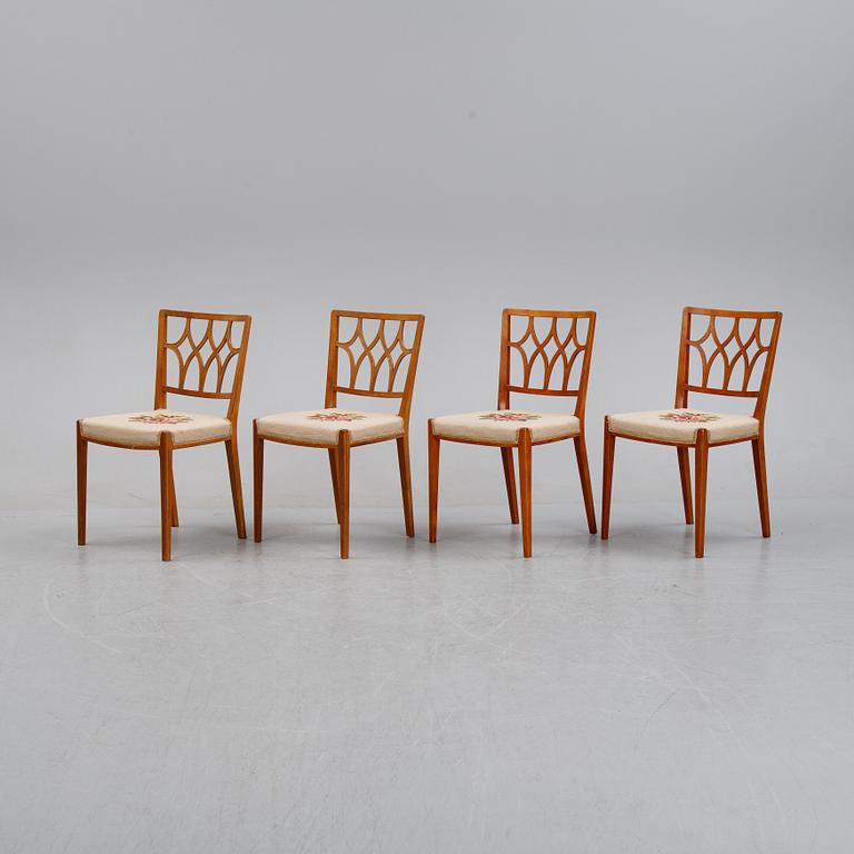 Carl-Axel Acking, 4 chairs, for the Craft Association, cabinetmaker Carl Bergsten.