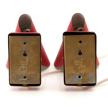 Vägglampor 1 par EWÅ.  1900-talets mitt.