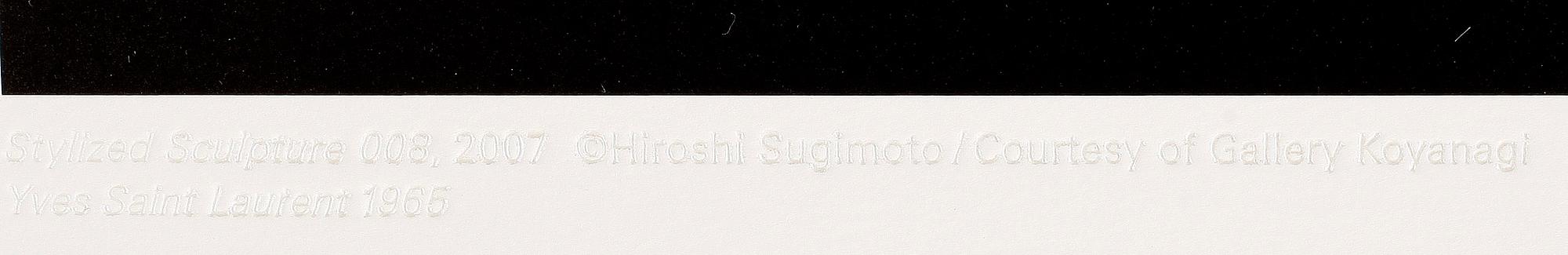 HIROSHI SUGIMOTO, offsetlitografi, Origins of Art, ur "Stylized Sculpture" serien, numrerad 008, och daterad 2007.
