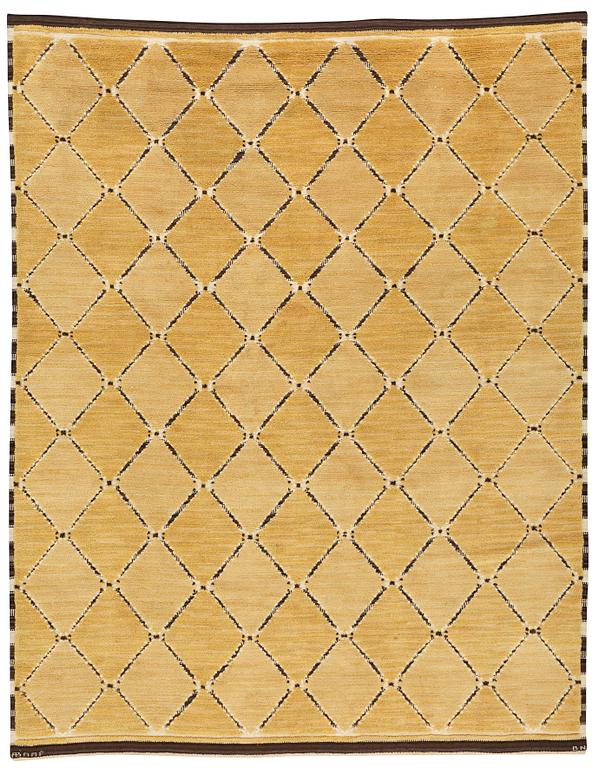 Barbro Nilsson, MATTA, "Guldklimpen", Reliefflossa, ca 332,5 x 259,5 cm, signerad AB MMF BN.