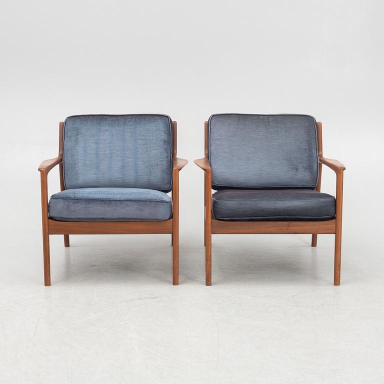Folke Ohlsson, fåtöljer, ett par, "USA 75", Dux, 1960-tal.