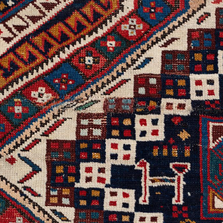 An antique Shirvan carpet. ca 285 x 147 cm.