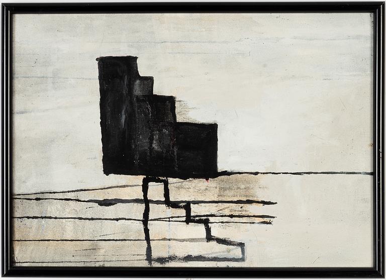 Johanna Aalto, acrylic on canvas, signed and dated 1990.