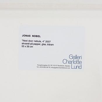 JONAS NOBEL, watercolor signed and dated 2007 on verso.