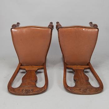 MATBORD samt STOLAR 8 st, 1930/1940-tal.