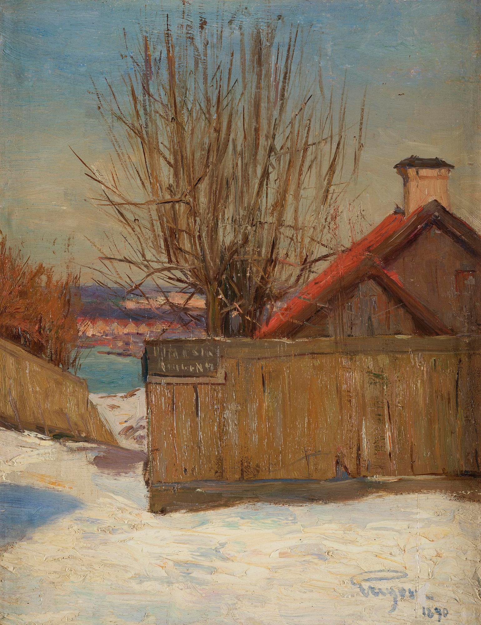 Prins Eugen, "Studie från Söder" (Kvastmakarbacken, Stockholm).