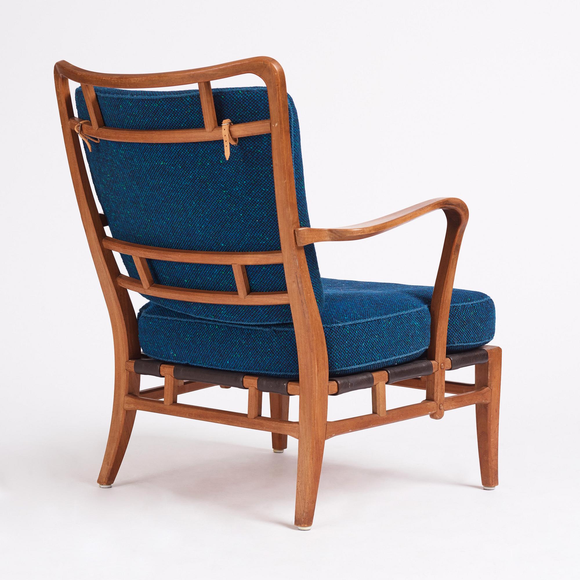Carl-Axel Acking, an easy chair, "NK Hantverk" Nordiska Kompaniet, 1940s. Provenance Carl Axel Acking.