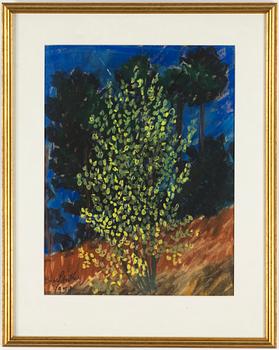 INGE SCHIÖLER, pastel crayon on paper, signed and dated 1959, and dated St. Jörgen 14/4-1959 on verso.