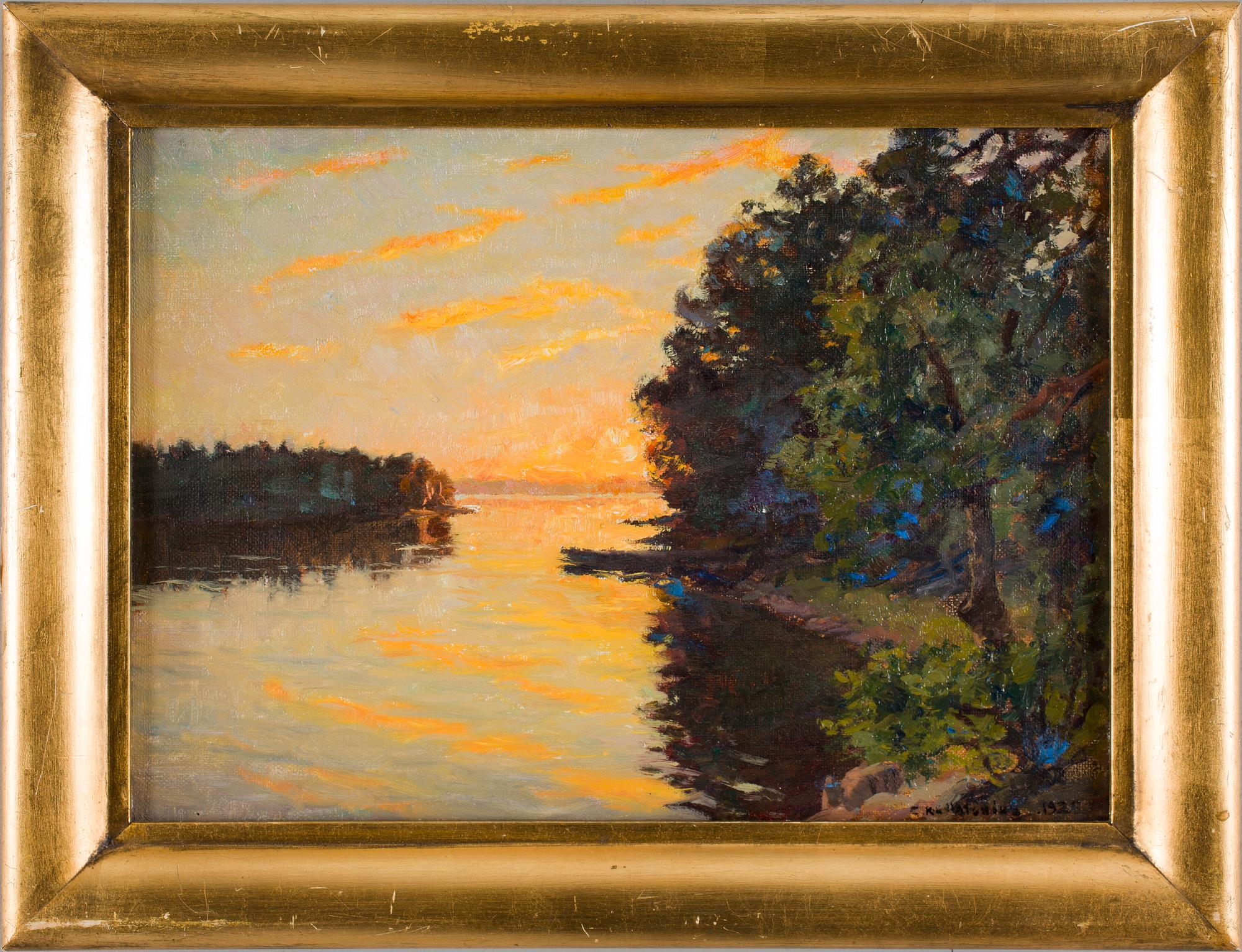 GOTTFRID KALLSTENIUS, olja på duk. Sign och dat 1928.