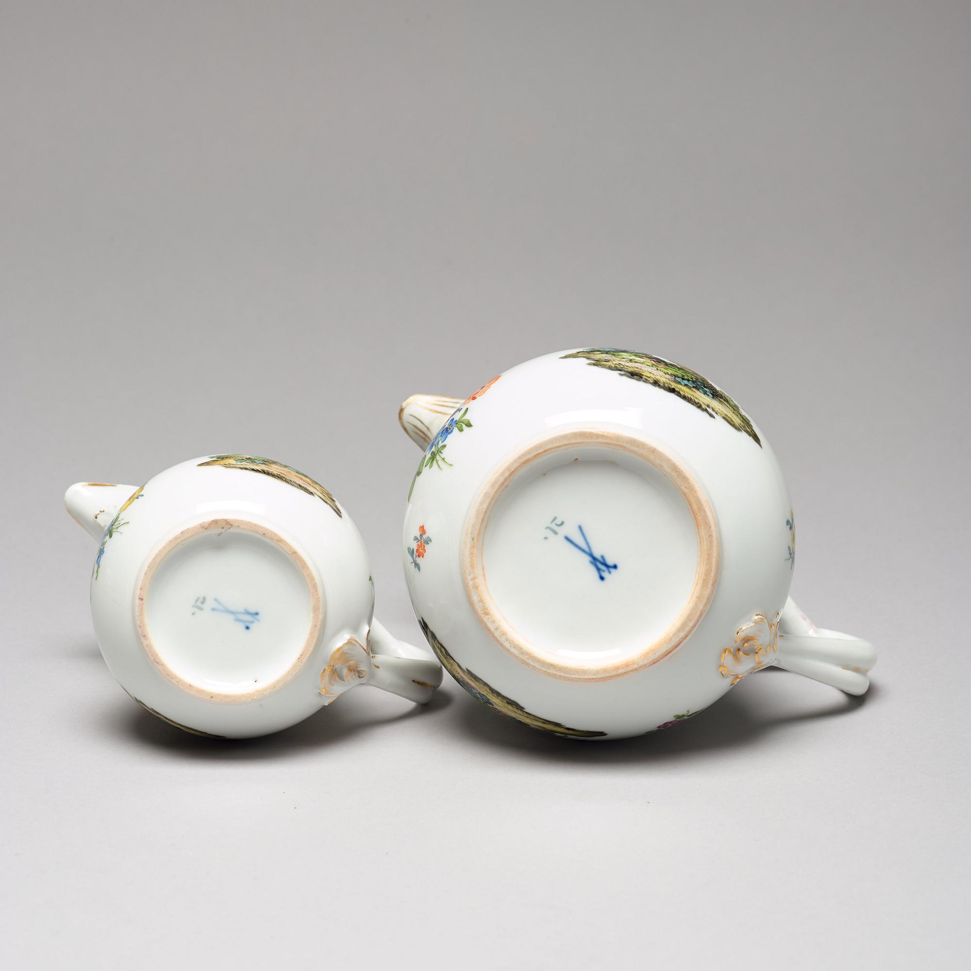 A Meissen Tete a Tete service, 19th Century. (6 pieces).