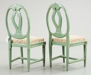 STOLAR, ett par, gustavianska provinsarbeten.