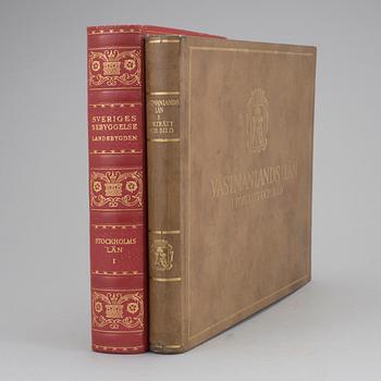 SVENSKA GODS OCH GÅRDAR, 5 vol, Stockholm-Uddevalla 1930-40.