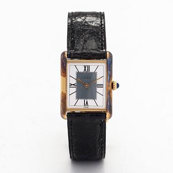 must de Cartier, Tank, armbandsur, 23,5 x 23 (30,5) mm.