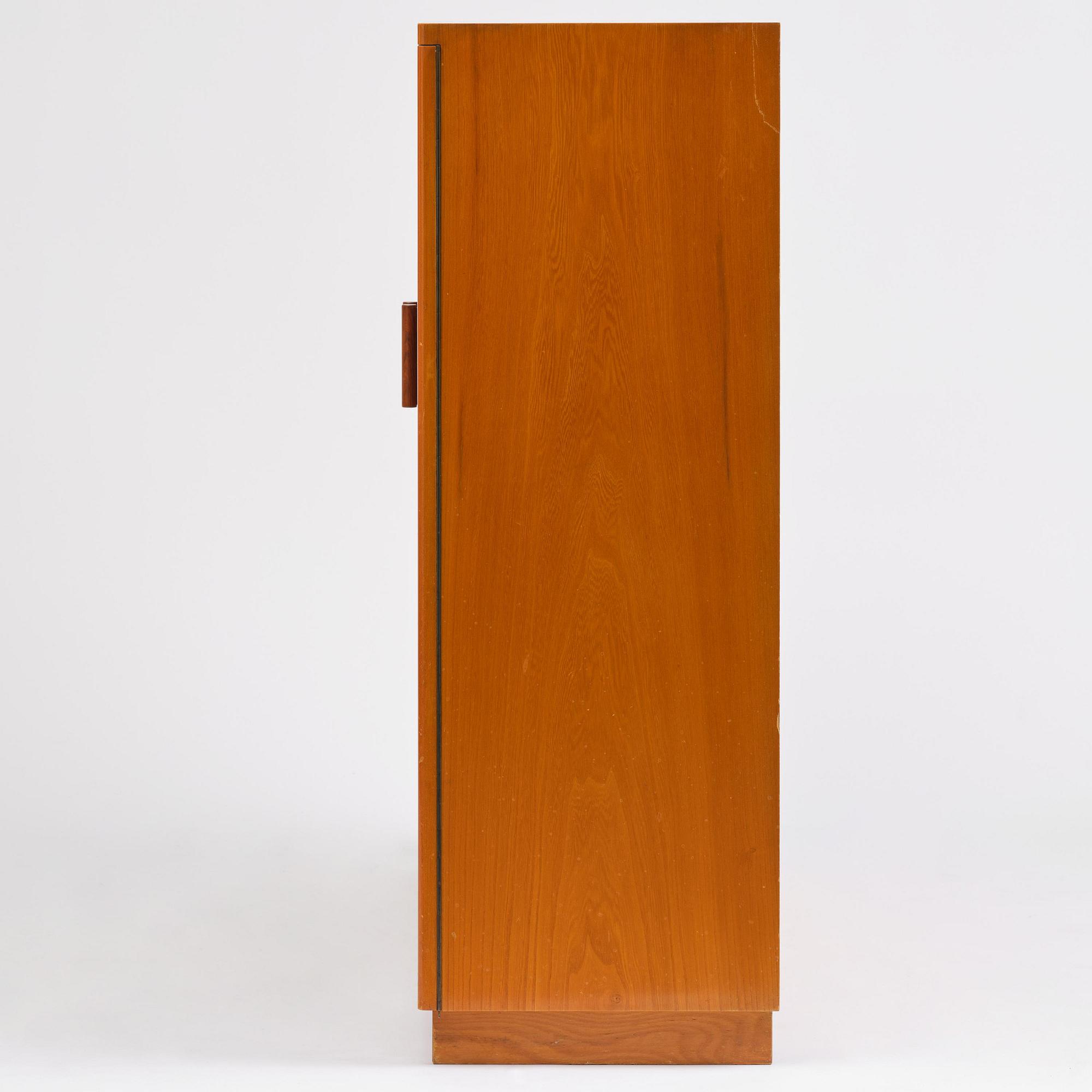 Nordiska Kompaniet, an elm veneered cabinet, Sweden, 1930s-40s.