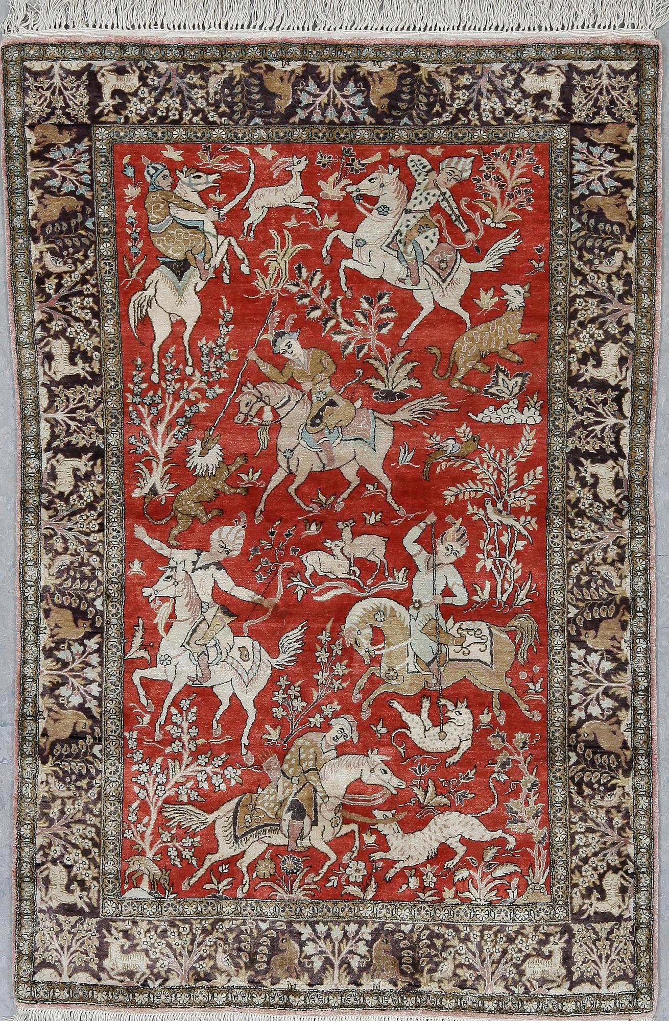 MATTA, silke, Ghom, ca 162 x 106 cm.