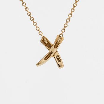 Tiffany & Co, Paloma Picasso, kaulakoru, "X Kiss", 18K kultaa.