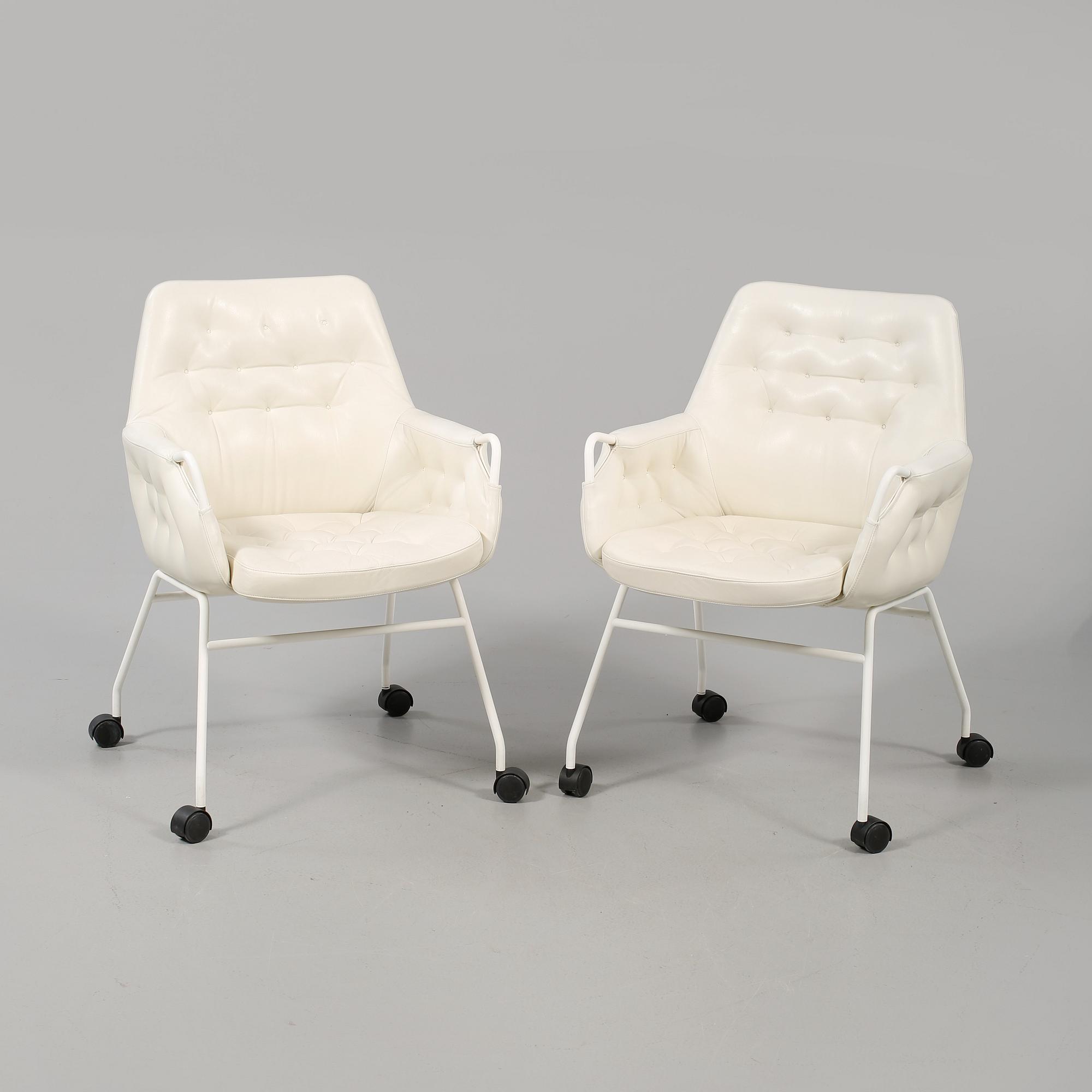 FÅTÖLJER, 2 st, "Mirja" Bruno Mathsson, 2001.