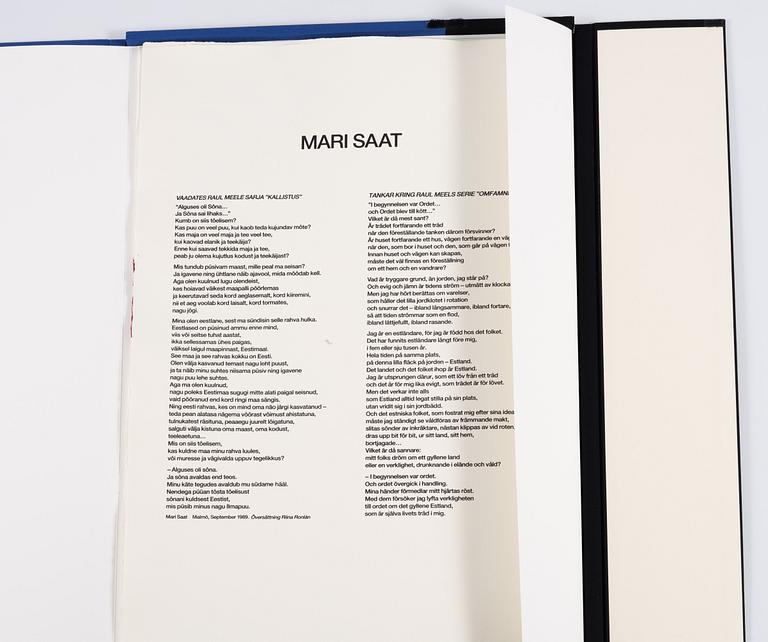 Raul Meel, "Kallistus-Omfamningen", Portfolio with 6 colour screenprints.