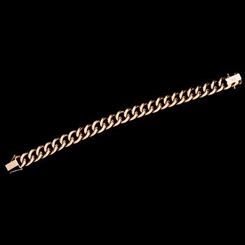 ARMBAND, guld 14 k, Westerback, Helsingfors 1963. Vikt 22,6 g.