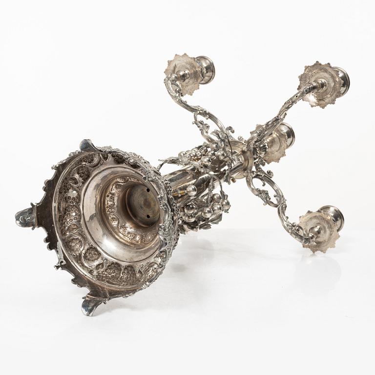 Kandelaber, 1900-tal, ostämplad, troligen silver.