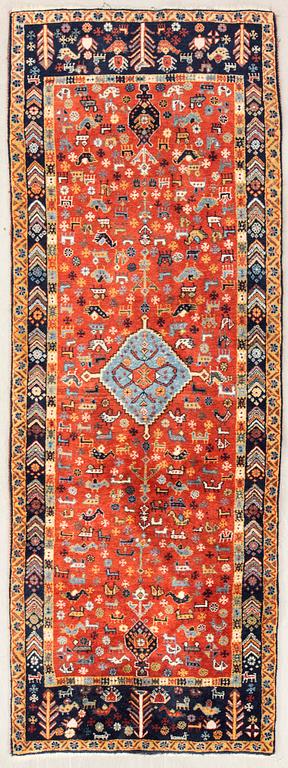 Carpet Oriental gallery old approx. 294x106 cm.