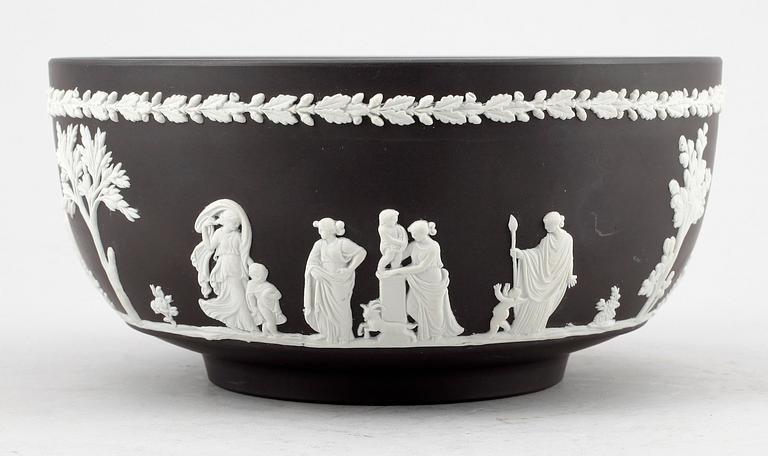 SKÅL, black basalt, Wedgwood, 1900-tal.