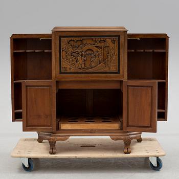 a chinese style bar cabinet from the late 20th century.