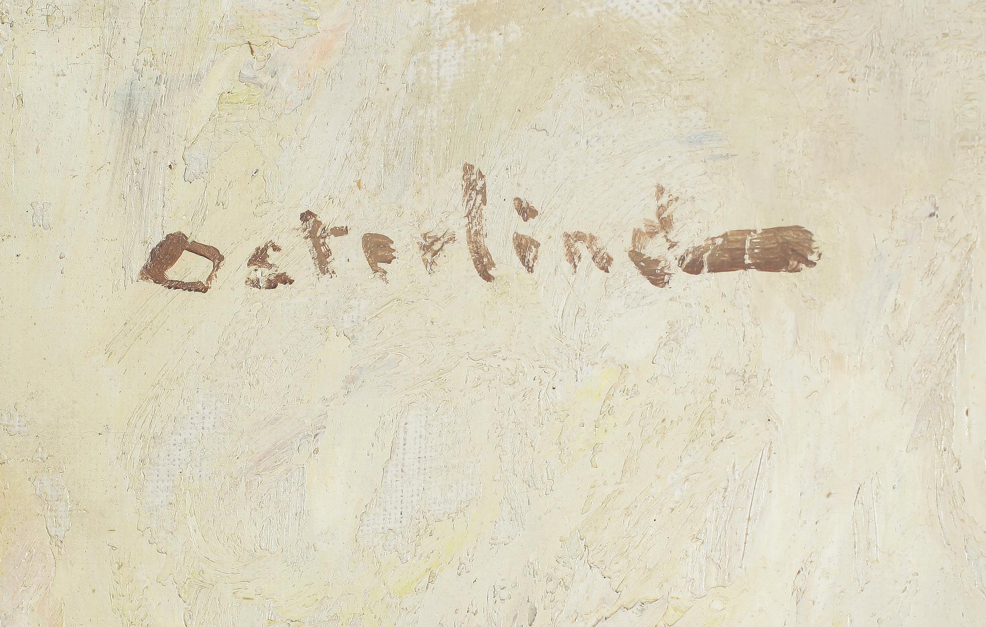 ALLAN ÖSTERLIND, olja på pannå, signerad.