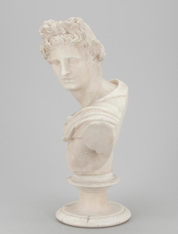 SKULPTUR, marmor, "Apollo di Belvedere", Italien.