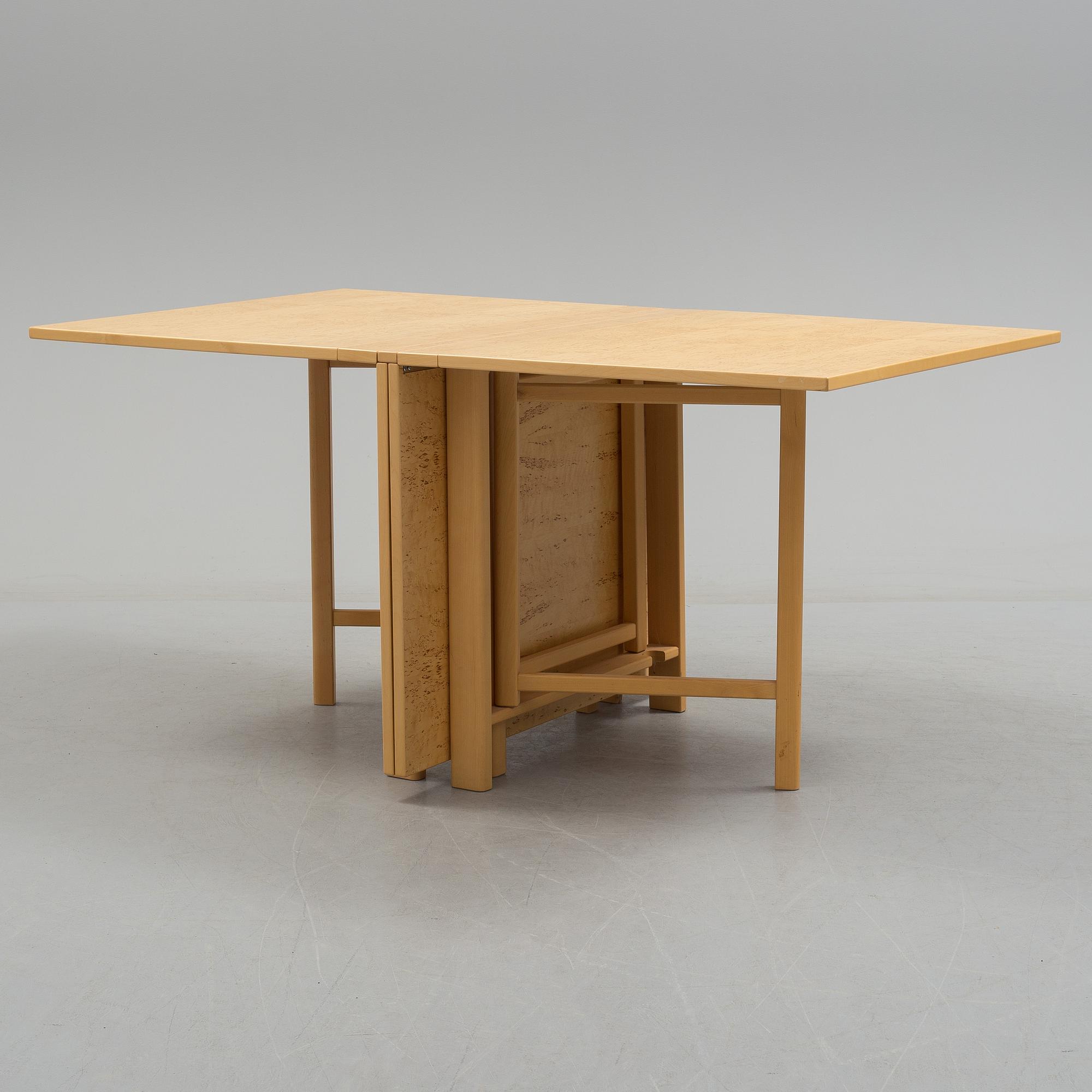 BRUNO MATHSSON, table, "Maria Flap", Bruno Mahtsson  International, Värnamo. 20th / 21th century.