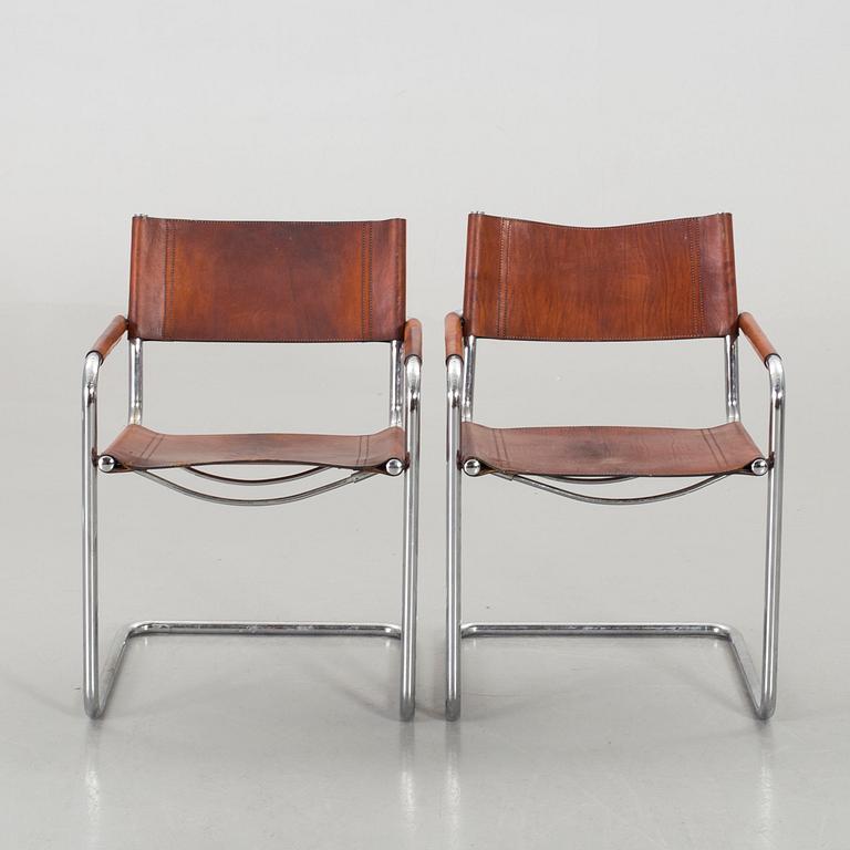 TWO CHAIRS FROM THE SECOND HALF OF THE 20TH CENTURY.