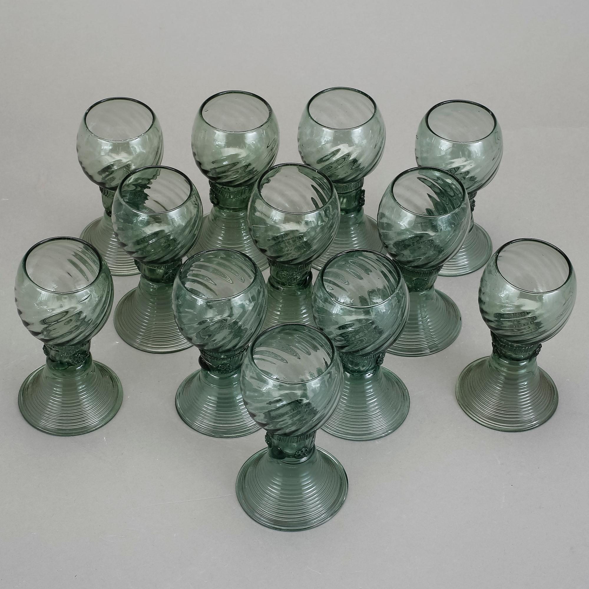 REMMAR, 12 st, glas, 1800-tal.