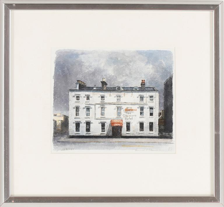 LENNART OLAUSSON, akvarell, signerad, daterad -87.