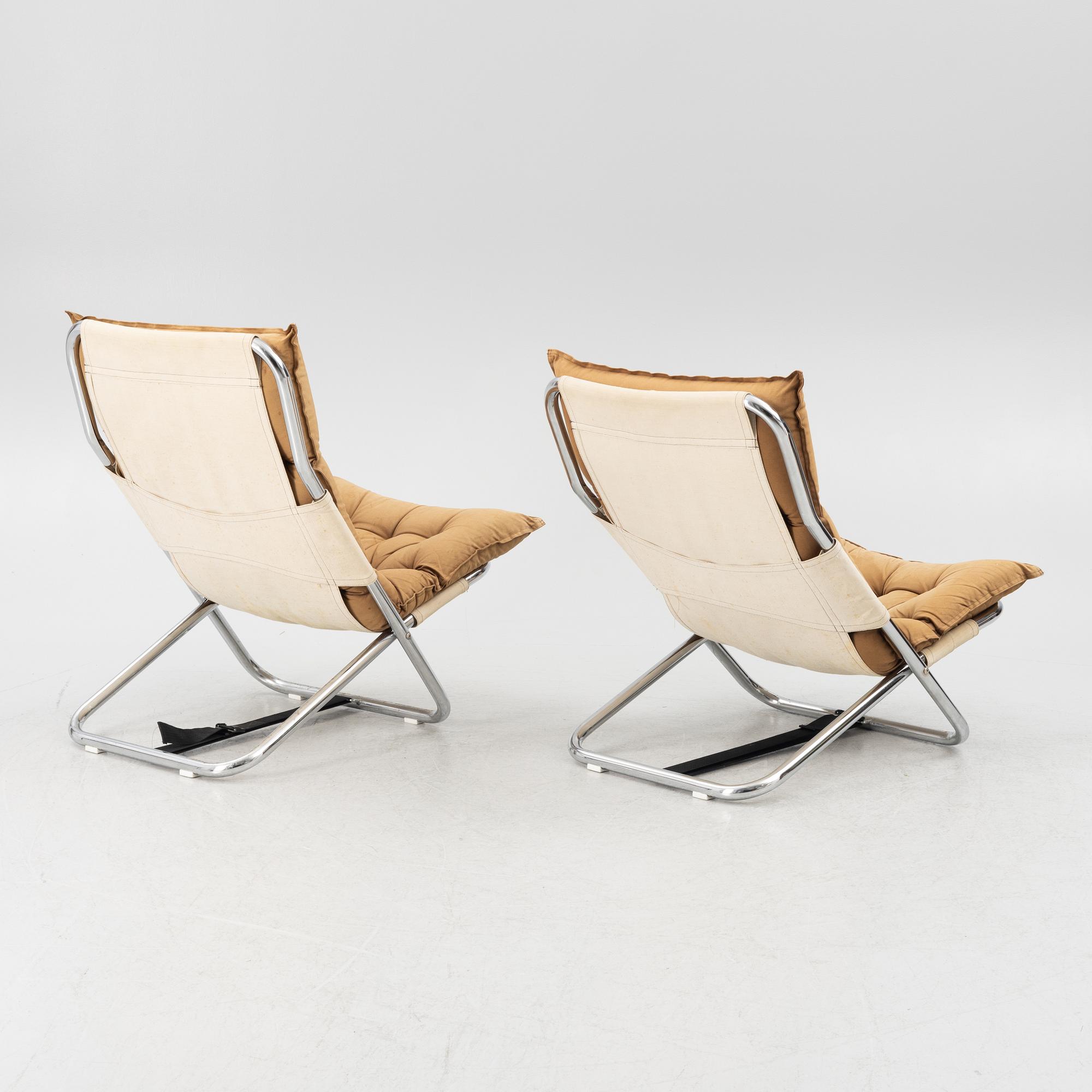 A pait of 'Viggen' easy chairs, 1970s.