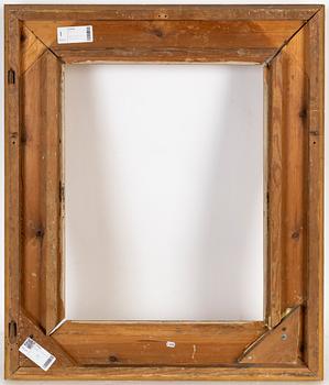 Ram, 1800-tal, förgylld dekor i bla pastellage.