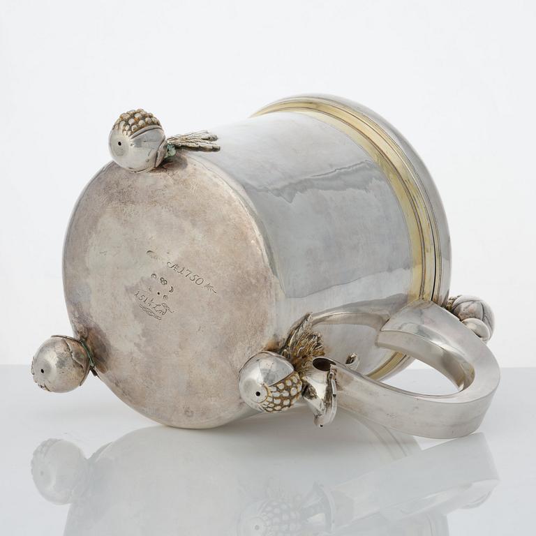 Hans Richter, dryckeskanna, silver, Stockholm (1661-1695 (1711-), före 1689. Barock.
