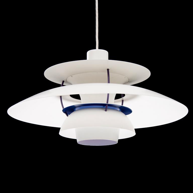 A Poul Henningsen PH5 ceiling light for Louis Poulsen, Denmark.