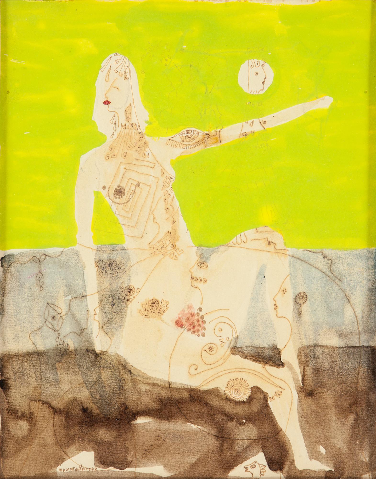 MAX WALTER SVANBERG, blandteknik, signerad och daterad -48.