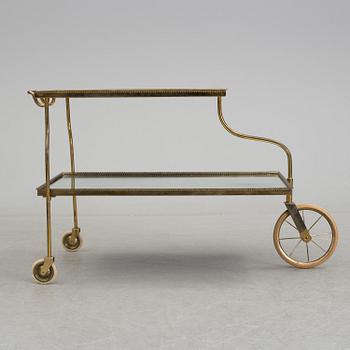 JOSEF FRANK, tevagn/serveringsvagn modell 889, Firma Svenskt Tenn, formgiven på 1930-talet.
