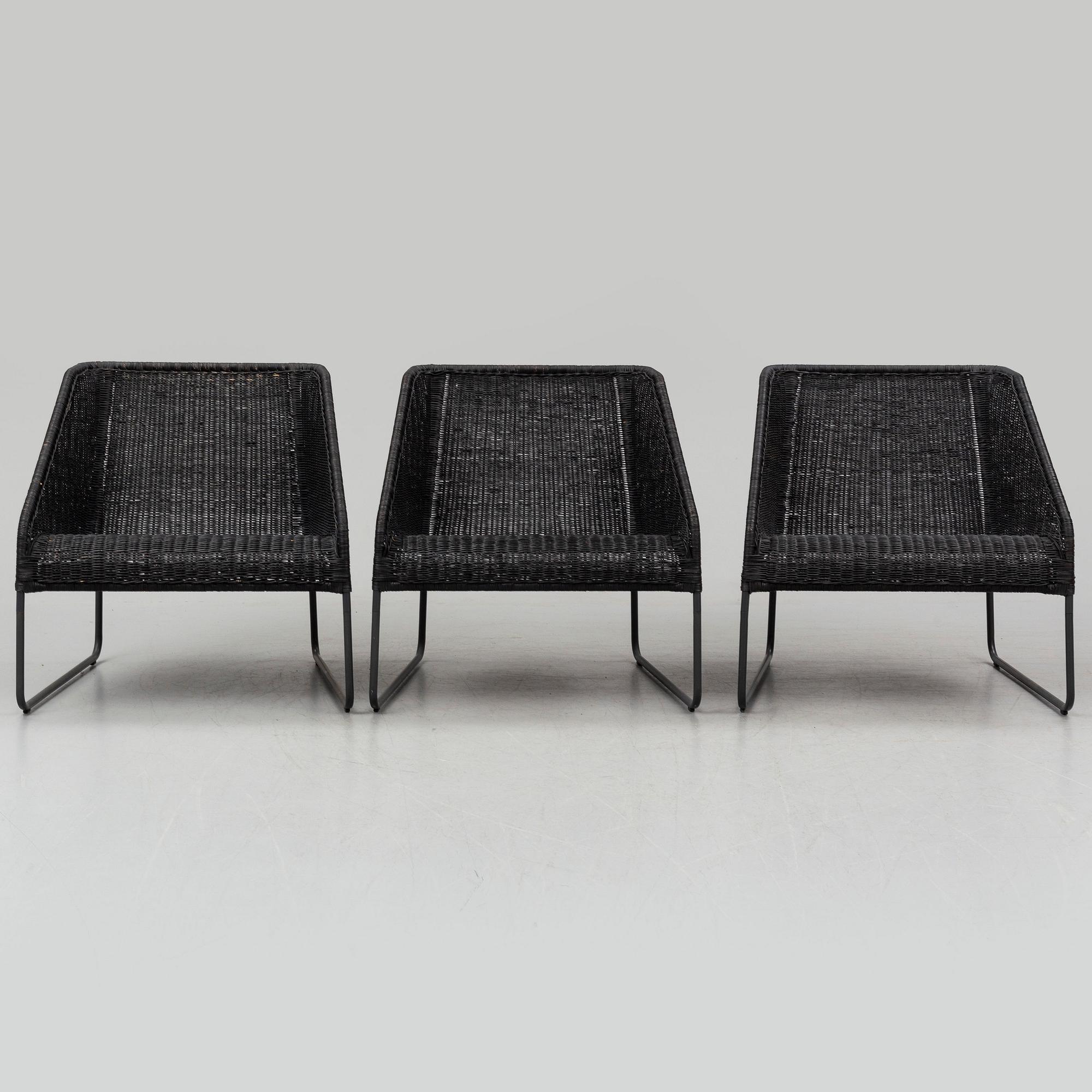 INGEGERD RÅMAN, a 'Viktig' rattan and tubular steel furniture sute from IKEA, 2016.