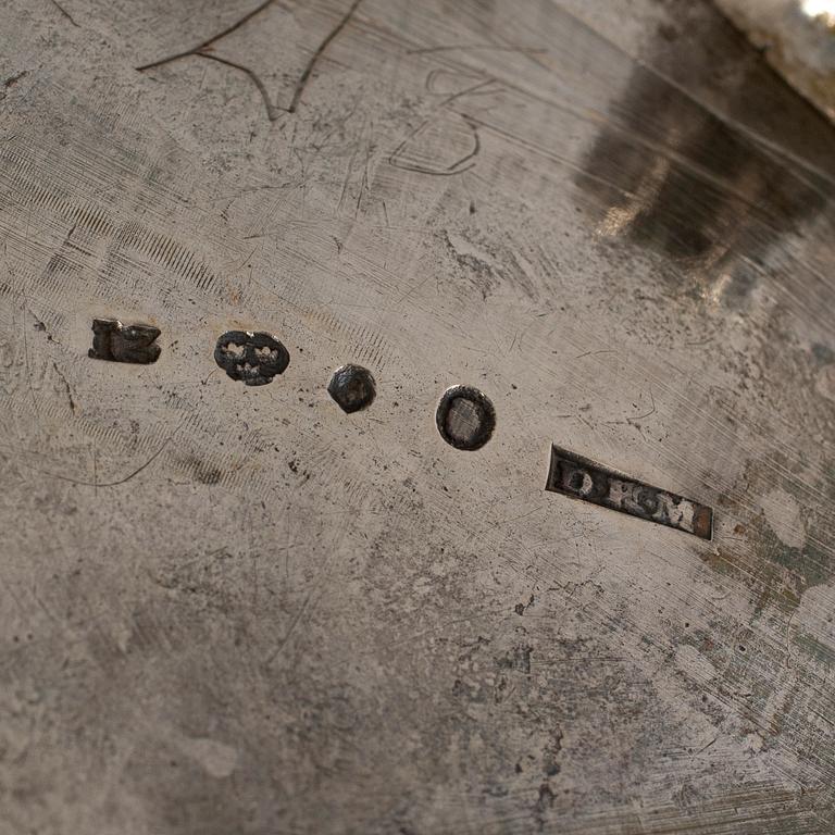 A Swedish early 19th century silver coffee-pot, mark of Daniel Hallman, Stockholm 1815.