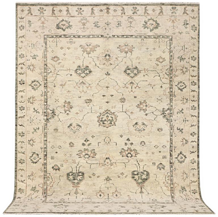 An oriental carpet with Mamluk-design, c. 360 x 280 cm.