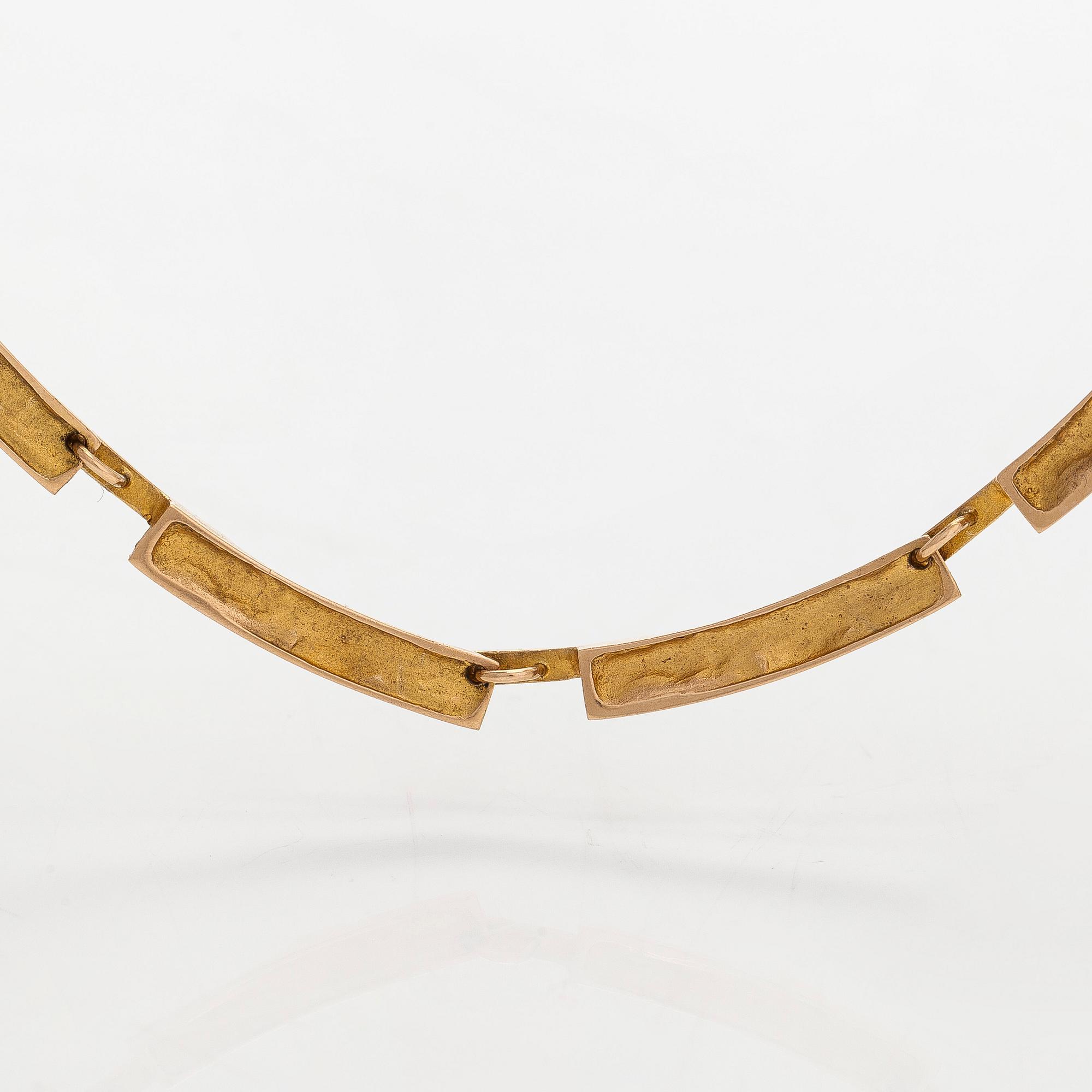Björn Weckström, collier, "Tundra", 14K guld. Lapponia 1967.