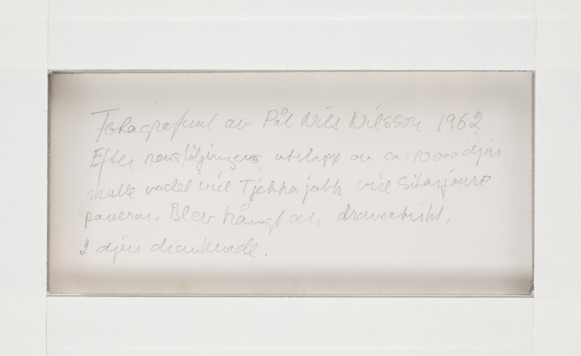 PÅL NILS NILSSON, fotografi, sign o dat.