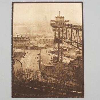 HENRY B. GOODWIN, photo gravure from the book Vårt vackra Stockholm signed in the negative.